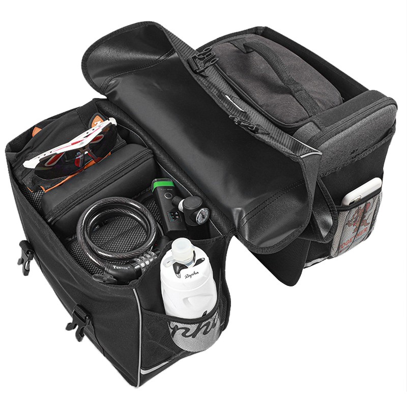 E-bike Panniers Bag with Adjustable Hooks
