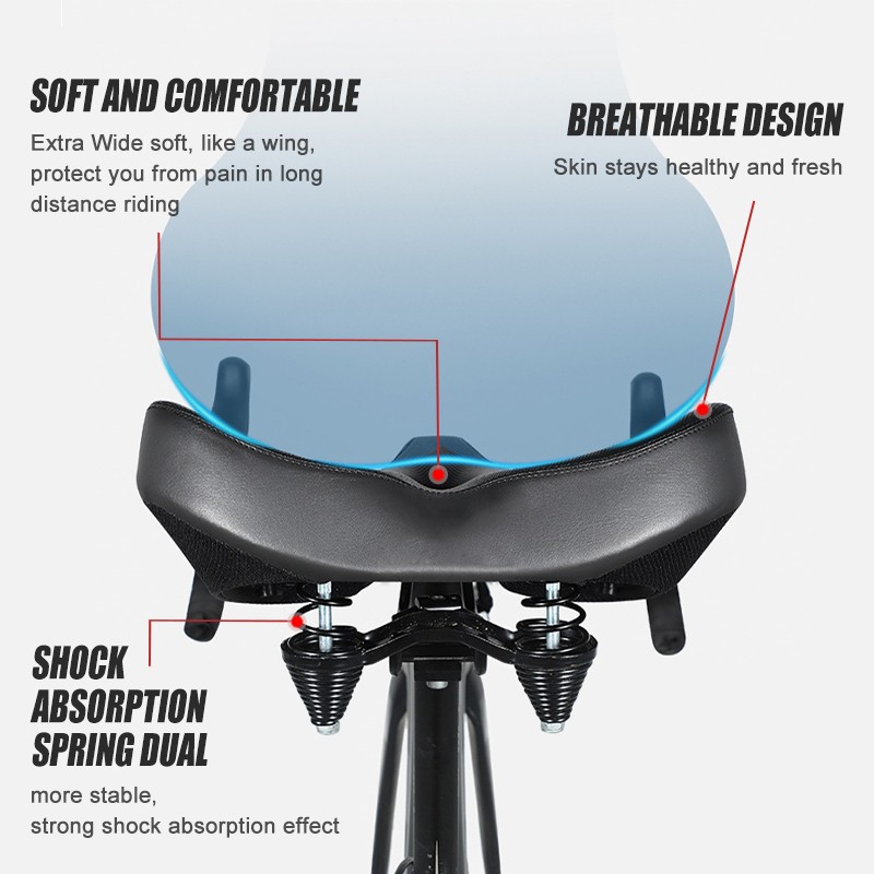 Oversized Comfort E-Bike Seat Saddle