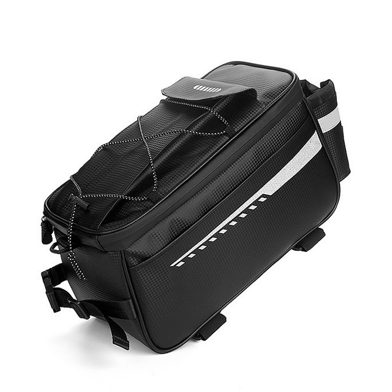 E-bike Rack Rear Carrier Bag 8L Insulated Trunk Cooler PU Leather Waterproof