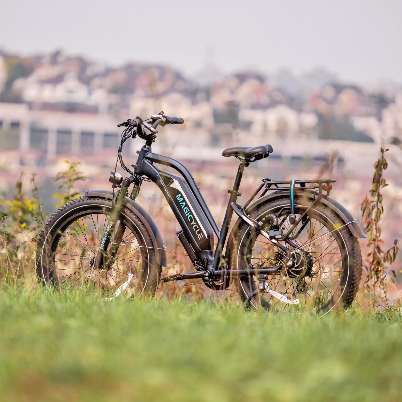 MAGICYCLE 52V CRUISER STEP-THRU All Terrain Fat Tire Electric Bike ...