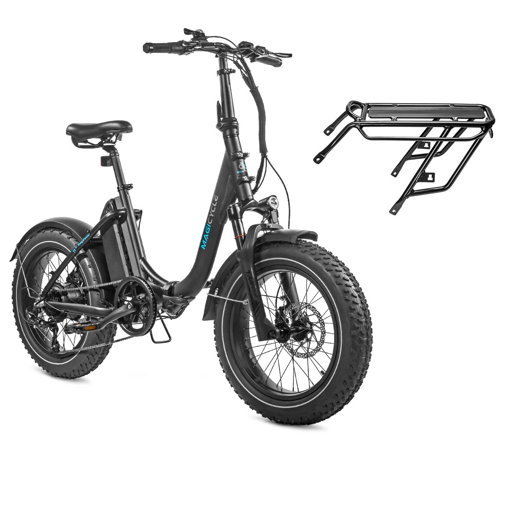 Limited Combo Sale - Magicycle Jaguarundi Foldable Ebike with Rear Rack